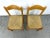 Wood A Set of Four Vintage Rush Seat Dining Chairs For Sale - Image 7 of 13