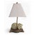 Vintage Figural Bunny Rabbit Table Lamp With Crackle Glaze For Sale - Image 10 of 11