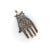 This sterling silver Hand of Fatima, or Hamsa Hand, pendant was acquired on a trip to Morocco. Circa the 1940’s or 1950’s,...