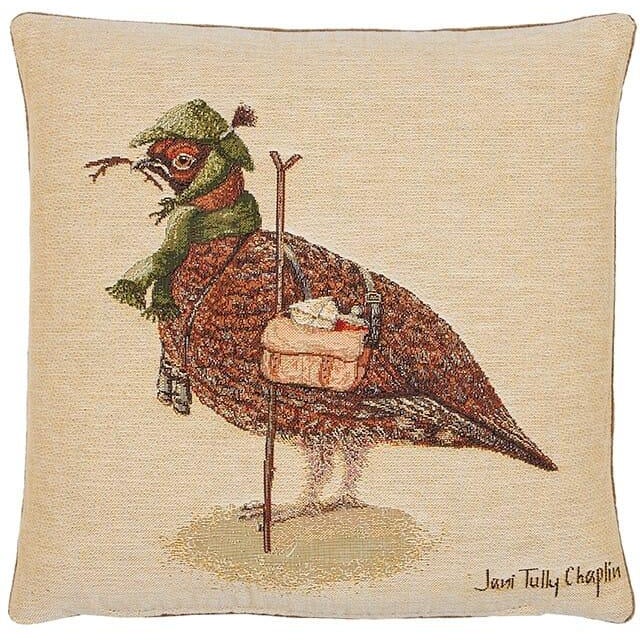 This beautiful tapestry cushion is finely woven by skilled weavers on traditional Jacquard Tapestry looms. The tapestry...