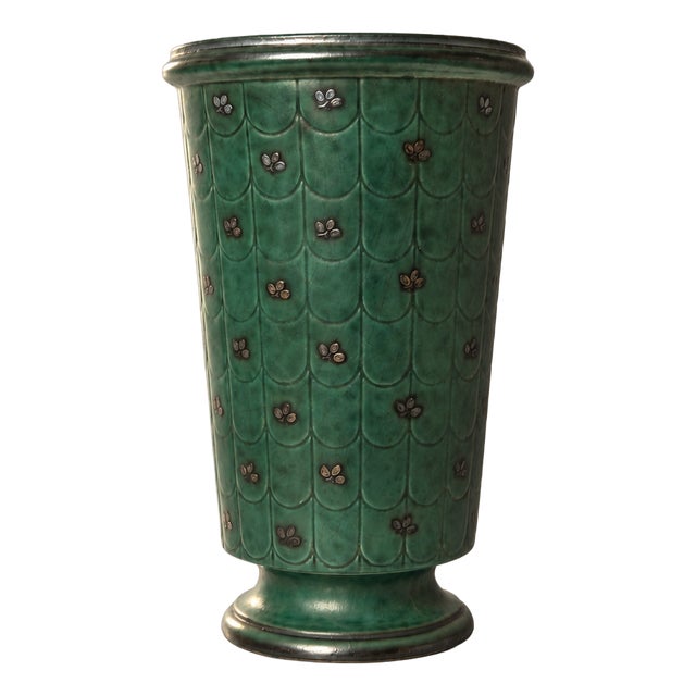 Argenta Vase by Wilhelm Kåge for Gustavsberg, Sweden, 1940s For Sale