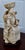 Ivory Vintage Emperor Resin Statue Chinese Faux Ivory Carved Figurine Dragon Throne For Sale - Image 8 of 15