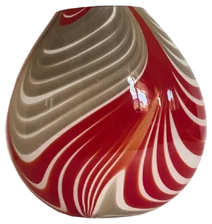 Abstarct Vase in Milky-White Murano Style Glass by Simoeng