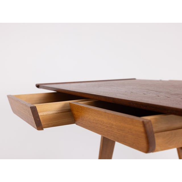 Vintage Desk in Oak by Marcel Gascoin, 1940s For Sale - Image 10 of 13