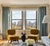 A pair of slipper chairs, hand made in a Brooklyn by George and Martha upholstery in 2024. The wood frame is walnut with...
