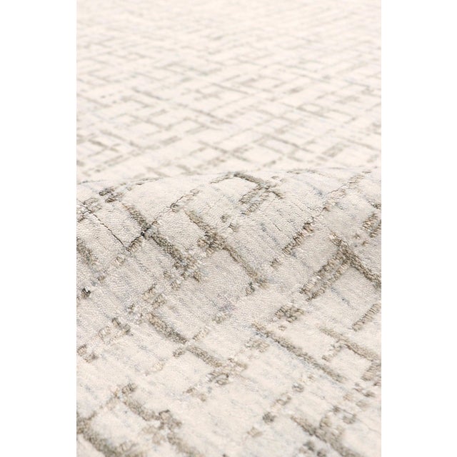 Pasargad Home Slate Ivory Area Rug, 12' 0'' X 15' 0'' For Sale - Image 4 of 5