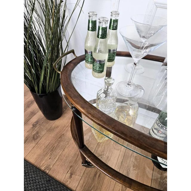 Metal Vintage Art Deco Italian Dry Bar Cabinet by Paolo Buffa, 1950s For Sale - Image 7 of 11