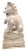 Large Garden Chinese White Ge-Type Crackle Glazed Foo Dog Lion For Sale - Image 4 of 13
