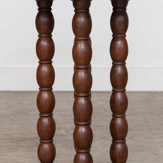 1940s French Bobbin Wood Side Table For Sale - Image 9 of 10