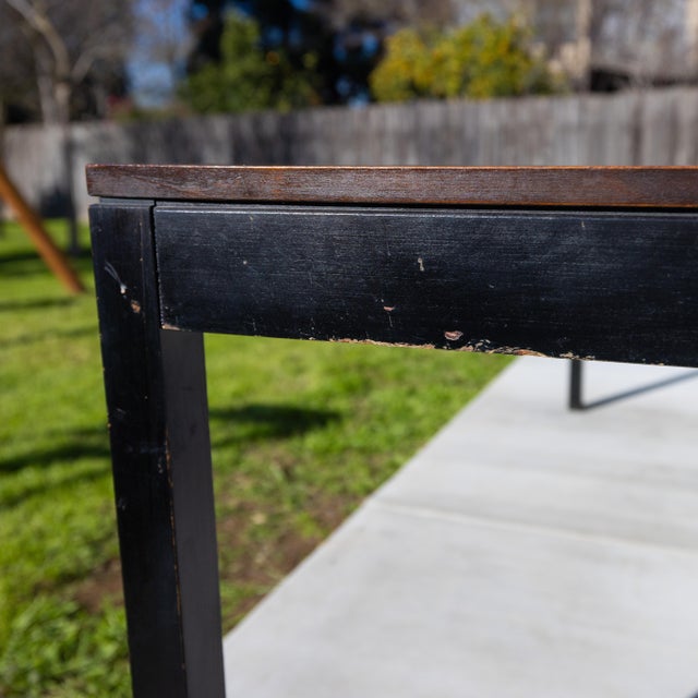 Wood 1960s Attributed to Milo Baughman for Directional Multi-Wood Parquetry Square With 2 Extensions Dining Table For Sale - Image 7 of 16