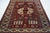 Burgundy Antique Caucasian Kazak Rug 5’3” X 8’0" For Sale - Image 8 of 10