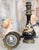 Napoleon III Lamps with Black Enameled Porcelain Stems, Set of 2 For Sale - Image 3 of 7