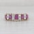 Red 0.78ctw Ruby Diamond Tiered Ring 14k Yellow Gold Rooftop Pyramid Size 5.75 For Sale - Image 8 of 8