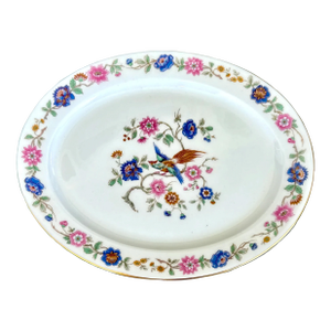 Bird of Paradise Antique Platter, Wm. Guerin, French Limoges