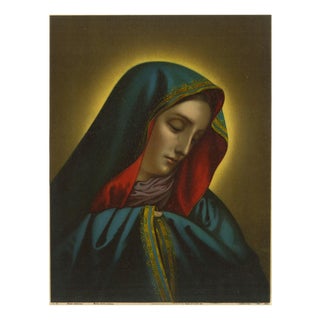 Mater Dolorosa, Sorrowful Mother, 1899, German Chromolithograph For Sale
