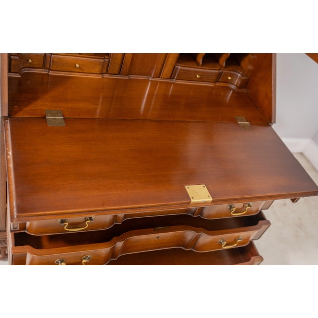 Brown Biggs Ball & Claw Chippendale Mahogany Secretary Desk For Sale - Image 8 of 18