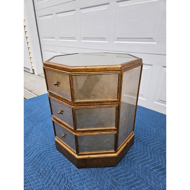 Theodore Alexander Eglomise Venetian Side Table For Sale - Image 6 of 16