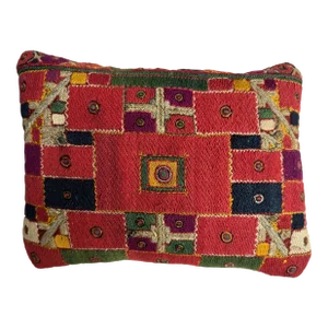 1950 Uzbek Metallic Art Deco Pillow