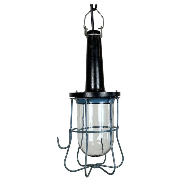 Vintage Industrial Bakelite Hanging Work Light, 1960s For Sale