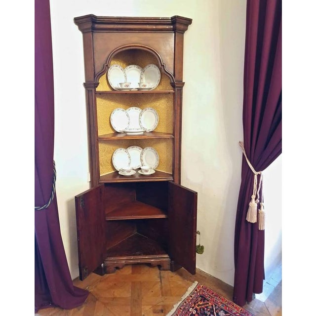 Antique Corner Cabinets, Set of 2 For Sale - Image 6 of 9