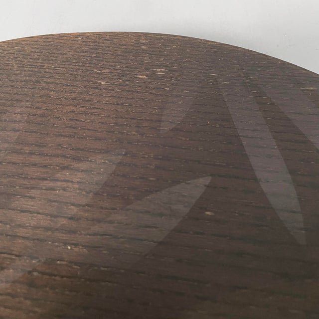 Wood Italian Modern Rotating Plate in Wood, 1990s For Sale - Image 7 of 10