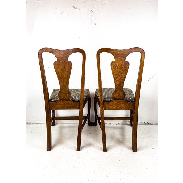 Late 20th Century Late 20th Century Queen Anne Style Dining Chairs, Set of Four For Sale - Image 5 of 16