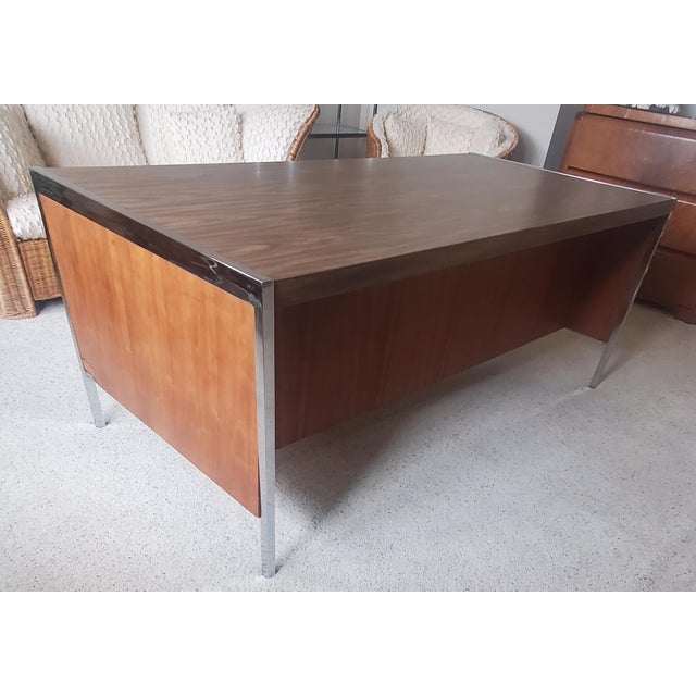Mid-Century Modern Executive Desk Credenza Set Ge Series 900 Myrtle Desk Co 1960s, 2 Pieces For Sale - Image 16 of 17