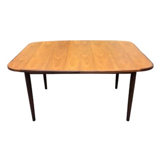 European Mid Century Modern Extending Teak Dining Table W/ Butterfly Leaf by G-Plan c.1960 For Sale