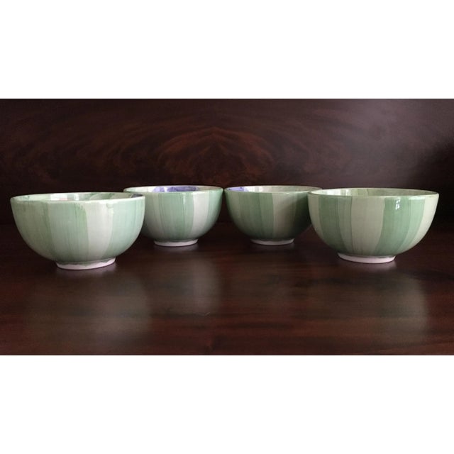 Vintage Bob Mackie Colorful Floral Ceramic Bowls - Set of 4 For Sale - Image 4 of 11