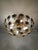 Metal Vintage Solid Brass Palm Leaf Statement Chandelier Flush Mount Lighting Ceiling Light For Sale - Image 7 of 12