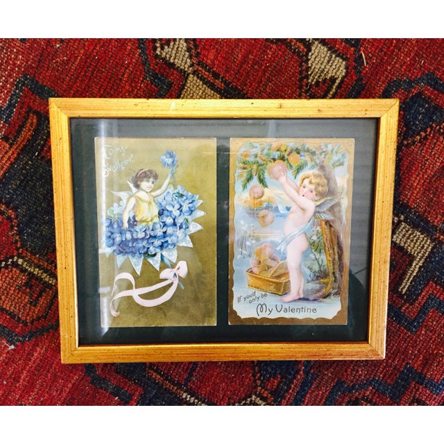 Traditional Antique Framed Valentines For Sale - Image 3 of 11