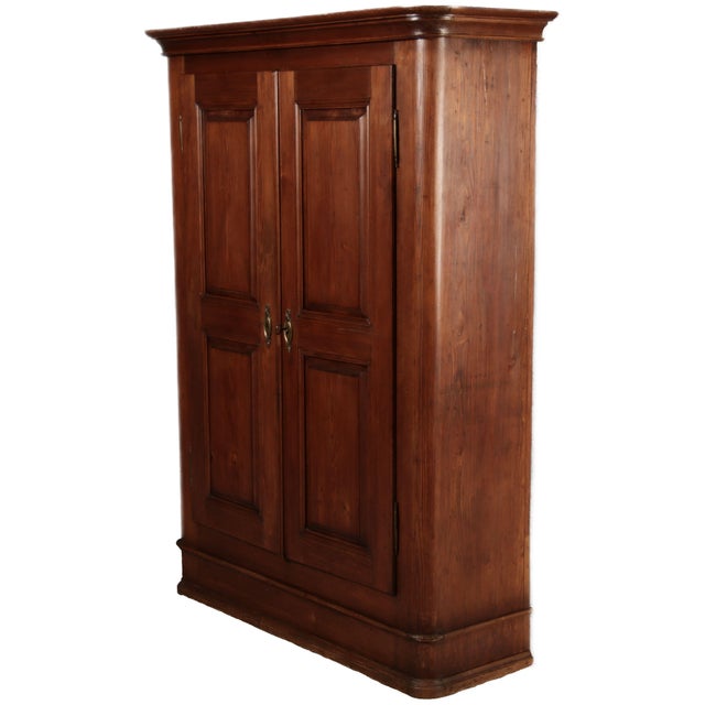 19th Century Biedermeier Stained Walnut Softwood Cabinet, 1840s For Sale - Image 3 of 18