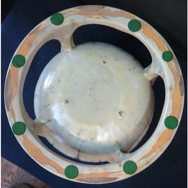 Early 20th Century Continental Art Deco Pottery Centerpiece For Sale - Image 4 of 12