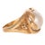 Vintage Kabra 14K Gold Mabè Pearl and Diamond Cocktail Ring. Ring features a Mabè Pearl approx. 16 mm in diameter. Mabè...