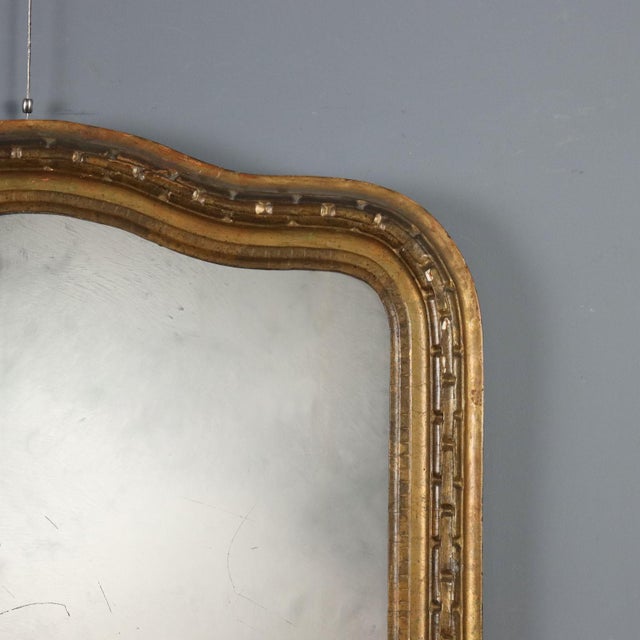 Italian Mirror in Carved Gilded Wood For Sale - Image 5 of 9