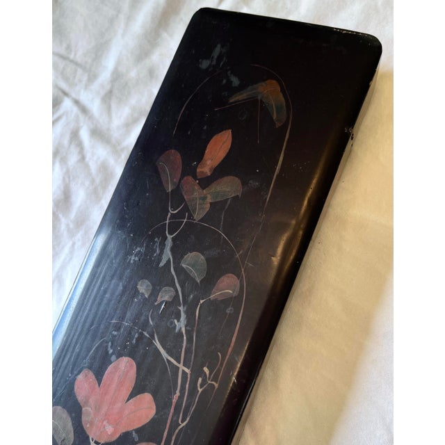 Japanese Antique Japanese Lacquerware Glove Box For Sale - Image 3 of 7