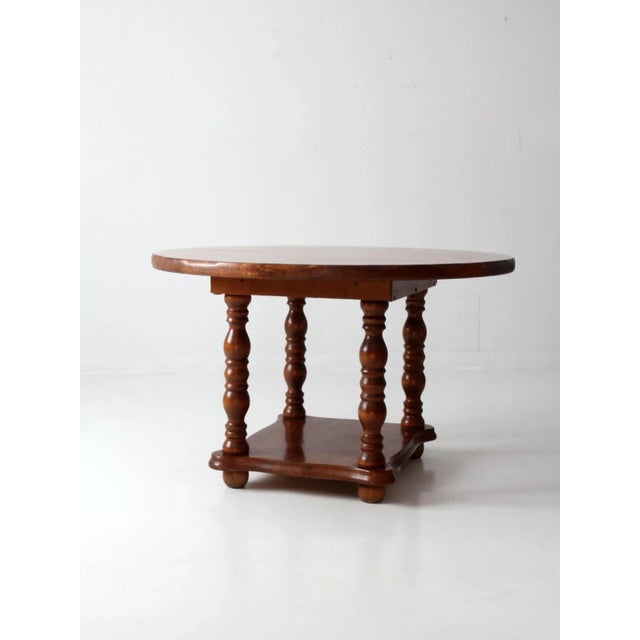 Brown Vintage Lodge Style Table For Sale - Image 8 of 12