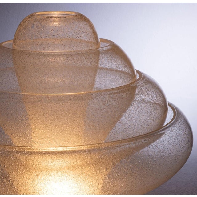 AVMazzega Lotus Pullegous Table Lamp in Murano Glass by V. Nason for Mazzega, 1980s For Sale - Image 4 of 18