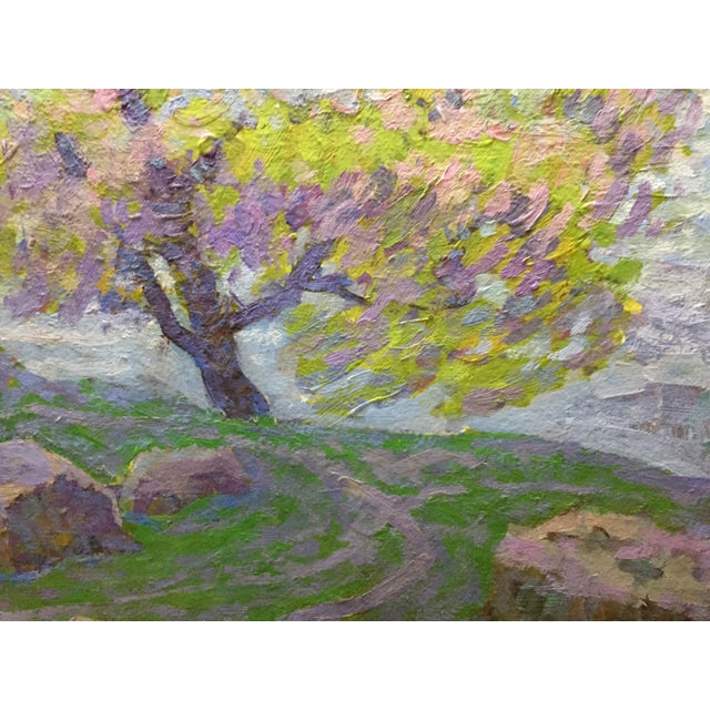 1960s Oil Painting Spring in the Kherson Region Grigory Savelievich Ruban For Sale - Image 6 of 11