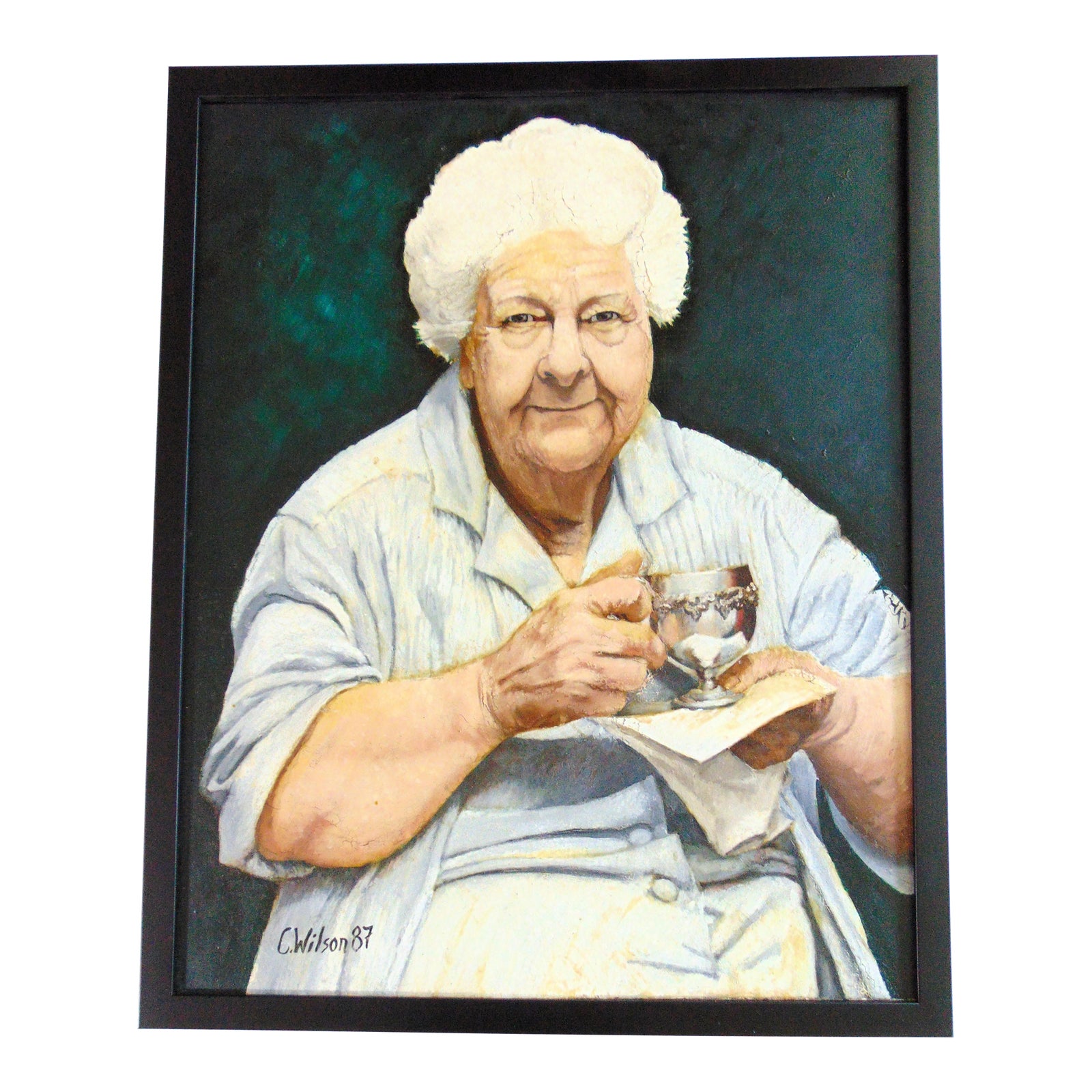 Vintage Original Oil Painting Portrait 