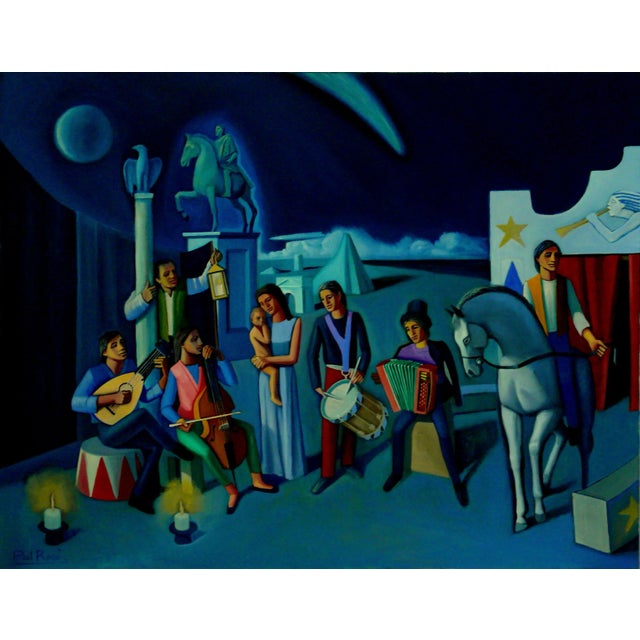 Paul Rossi Circus Nativity: Contemporary Figurative Oil Painting 2018 For Sale - Image 6 of 6