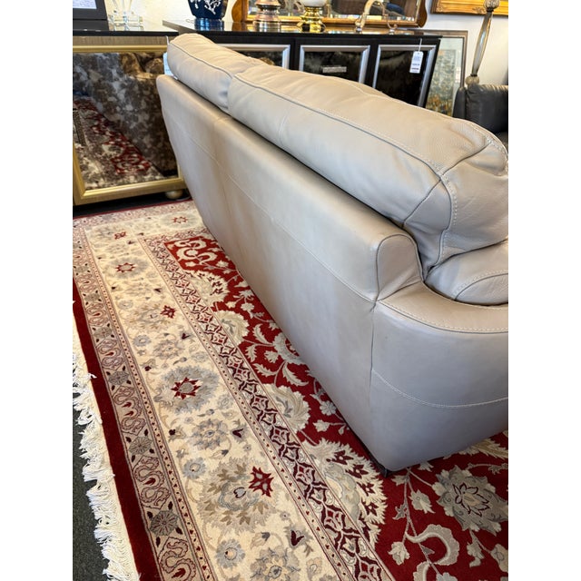 2000 - 2009 Natuzzi Editions Collection Leather Apartment Sofa For Sale - Image 5 of 12