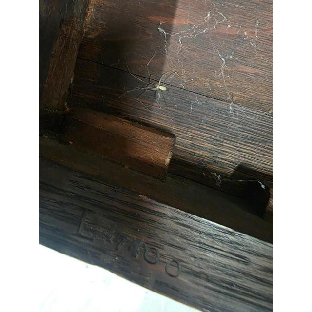 Antique Oak Hall Chairs from Guillows, 1870s, Set of 2 For Sale - Image 9 of 10