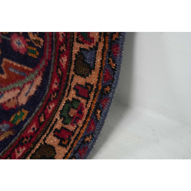 1970s Vintage Persian Handmade Wool 10x13 Red Area Rug For Sale - Image 9 of 11