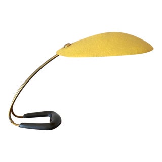 1950s Carl Aubock Table Lamp With Fiberglass Shade For Sale