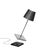 Modern Zafferano Poldina Pro Mini Cordless Lamp in Antique Nickel For Sale - Image 3 of 4
