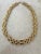 Lovely, vintage gold tone, chain-link collar necklace