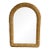 Vintage Rattan Arched Mirror For Sale