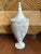 Vintage 19” French Whitewash Terracotta Lidded Urn For Sale - Image 4 of 13