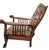 1900 - 1909 Antique Arts & Crafts Tiger Oak Morris Recliner Chair With Push Button Mechanism c.1900 For Sale - Image 5 of 18